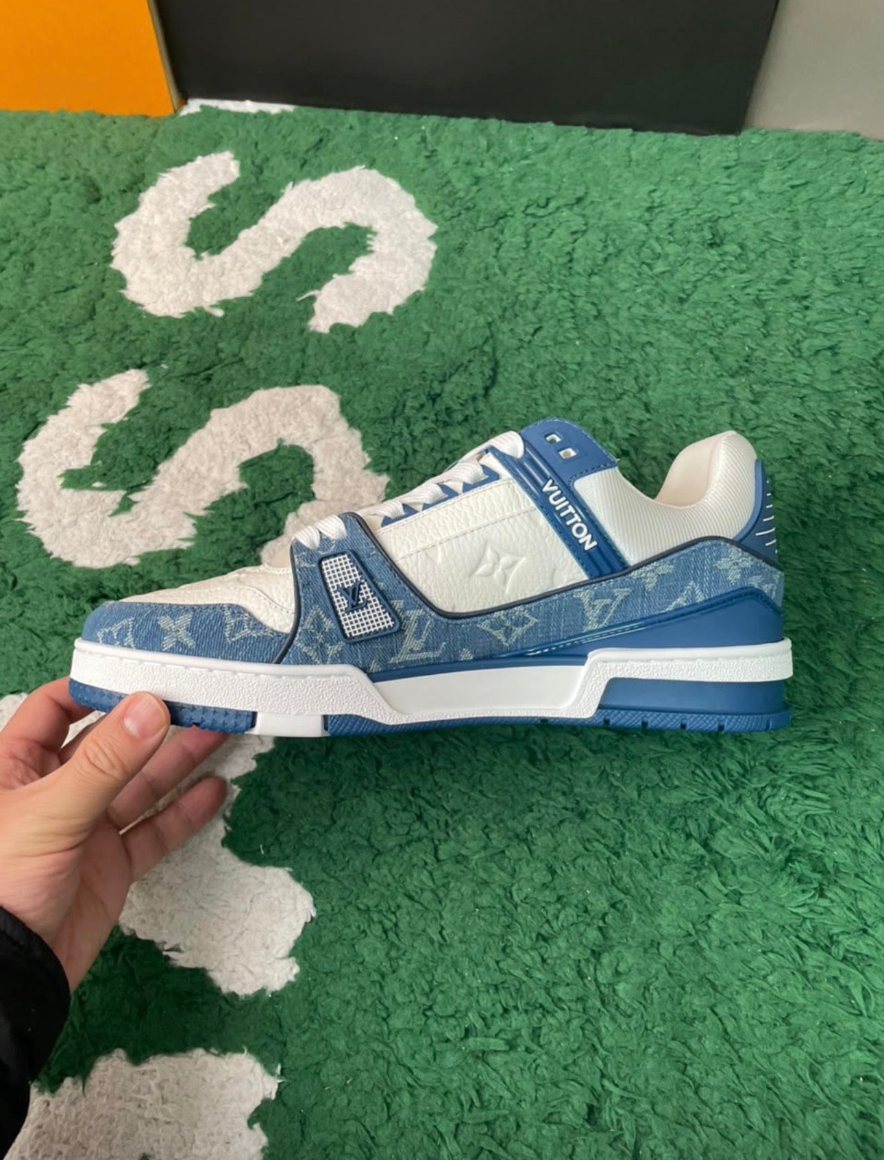LV Skates Blue Canvas