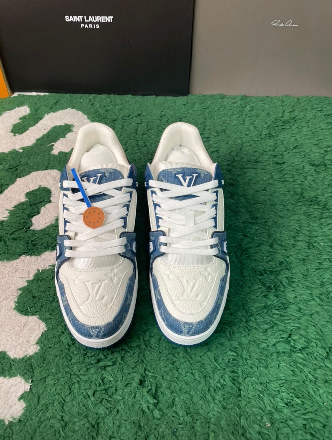 LV Skates Blue Canvas