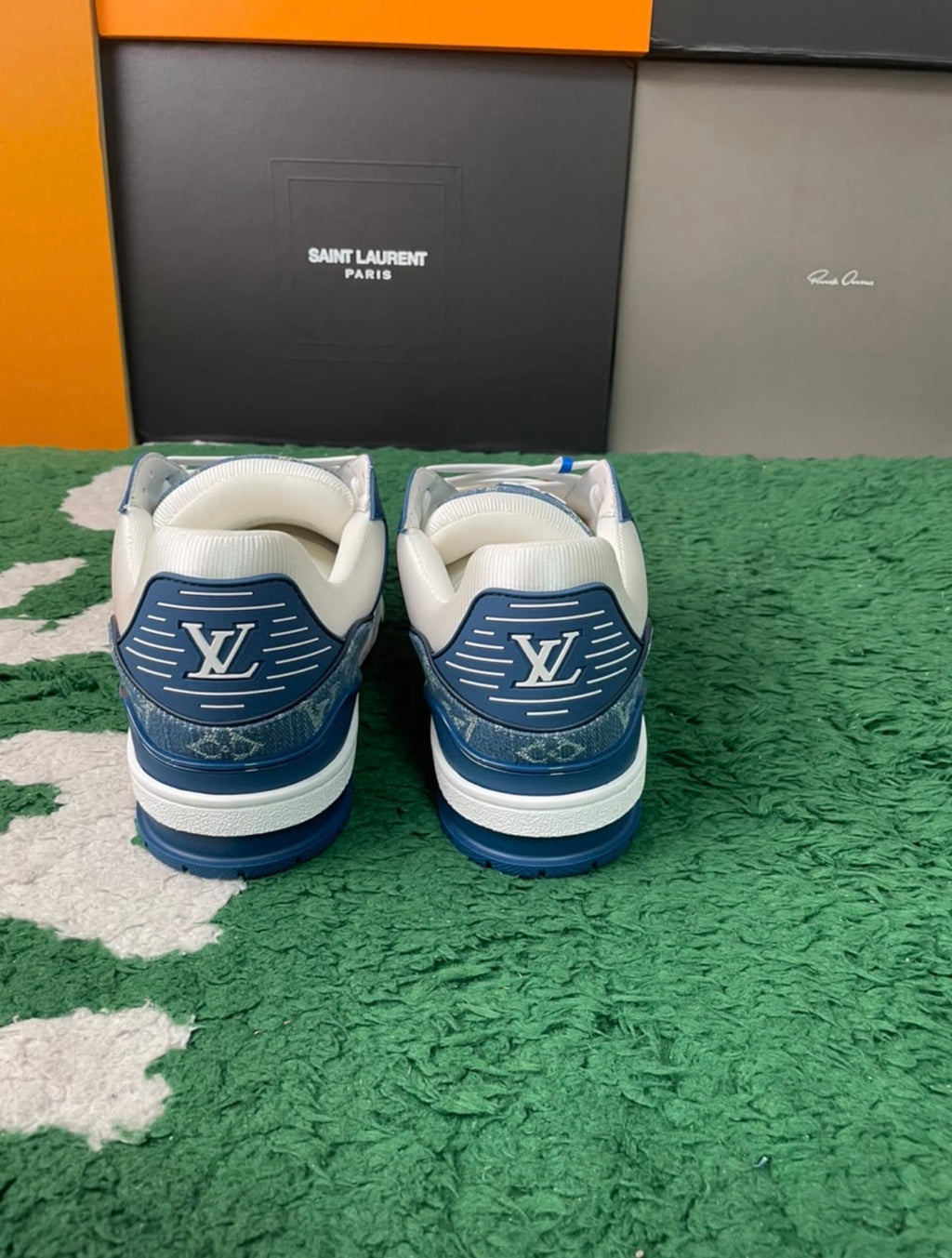 LV Skates Blue Canvas